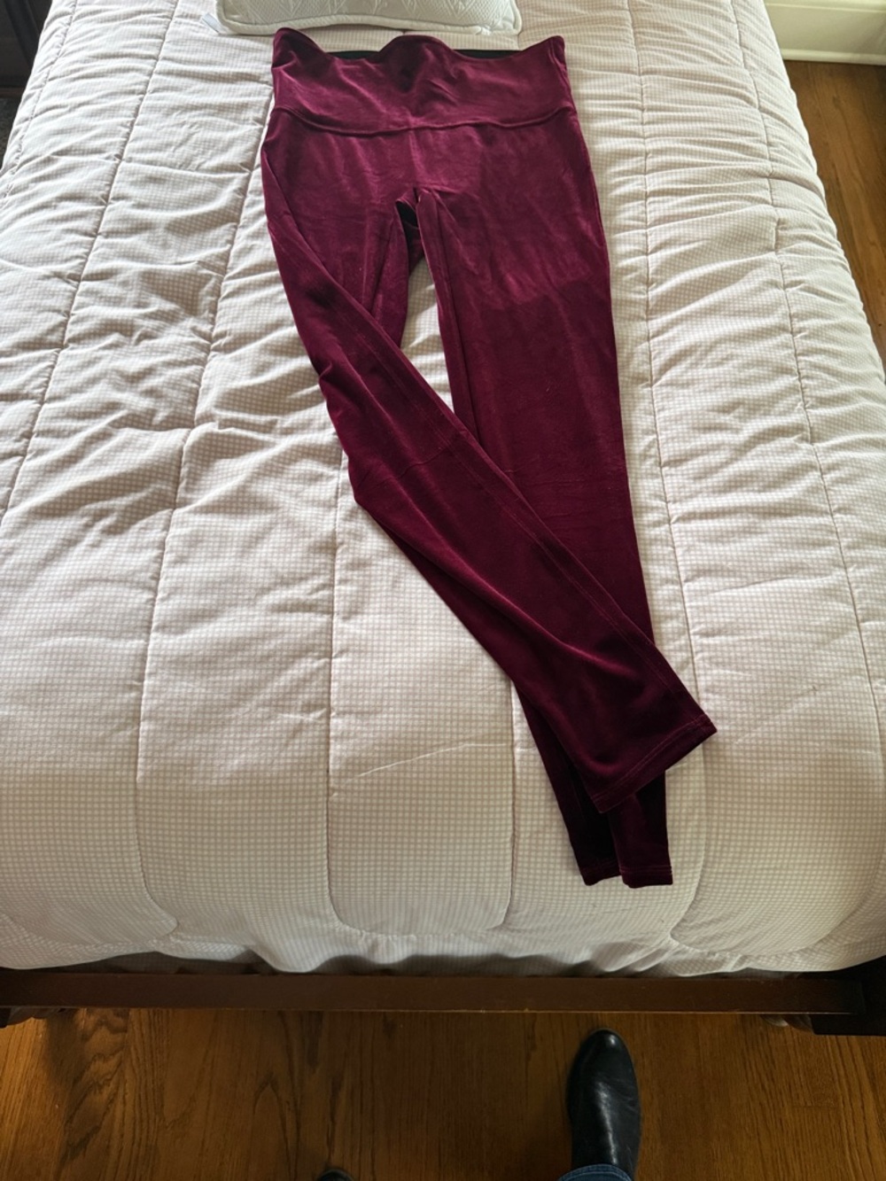 SPANX Black High-Waist Leggings with Red Tag